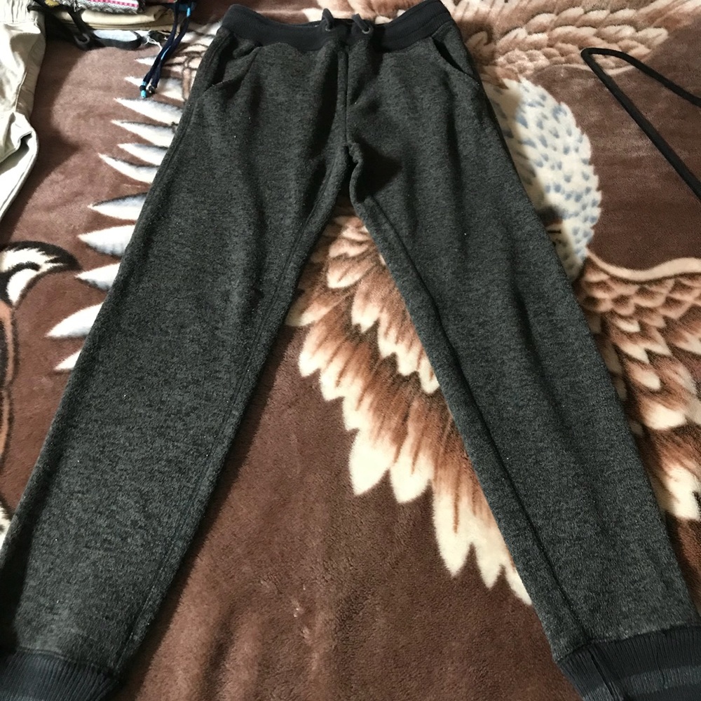 american eagle fleece joggers